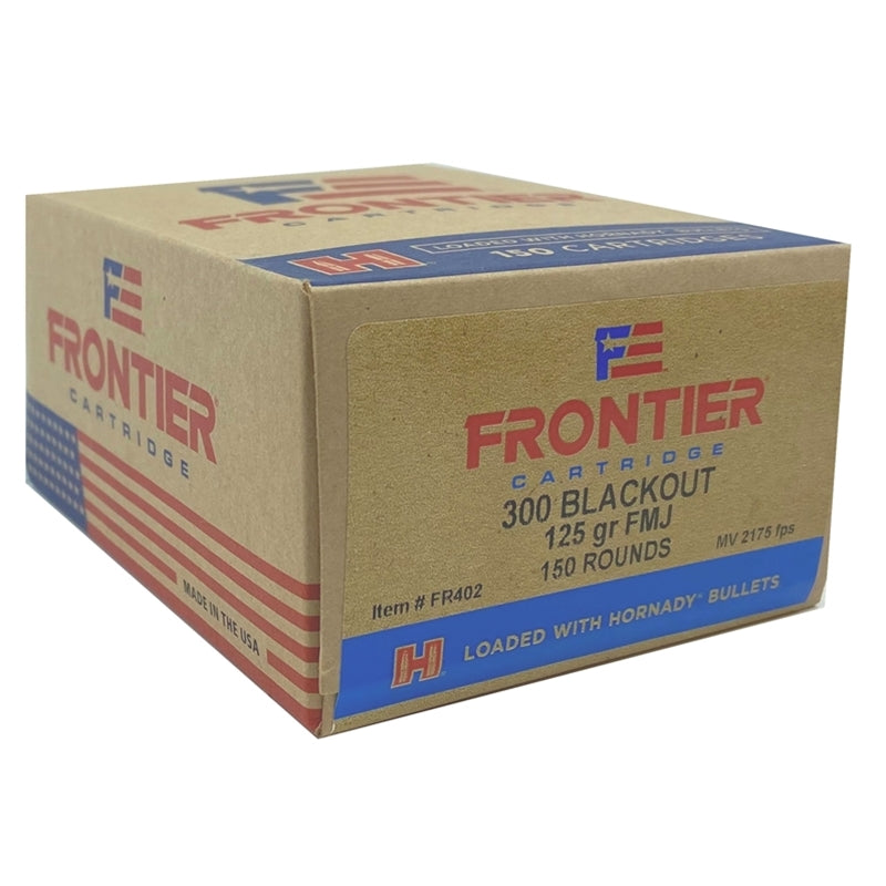 Hornady .300 AAC Blackout Frontier Cartridge Full Metal Jacket 125 Grain 50/Box [Item 266]