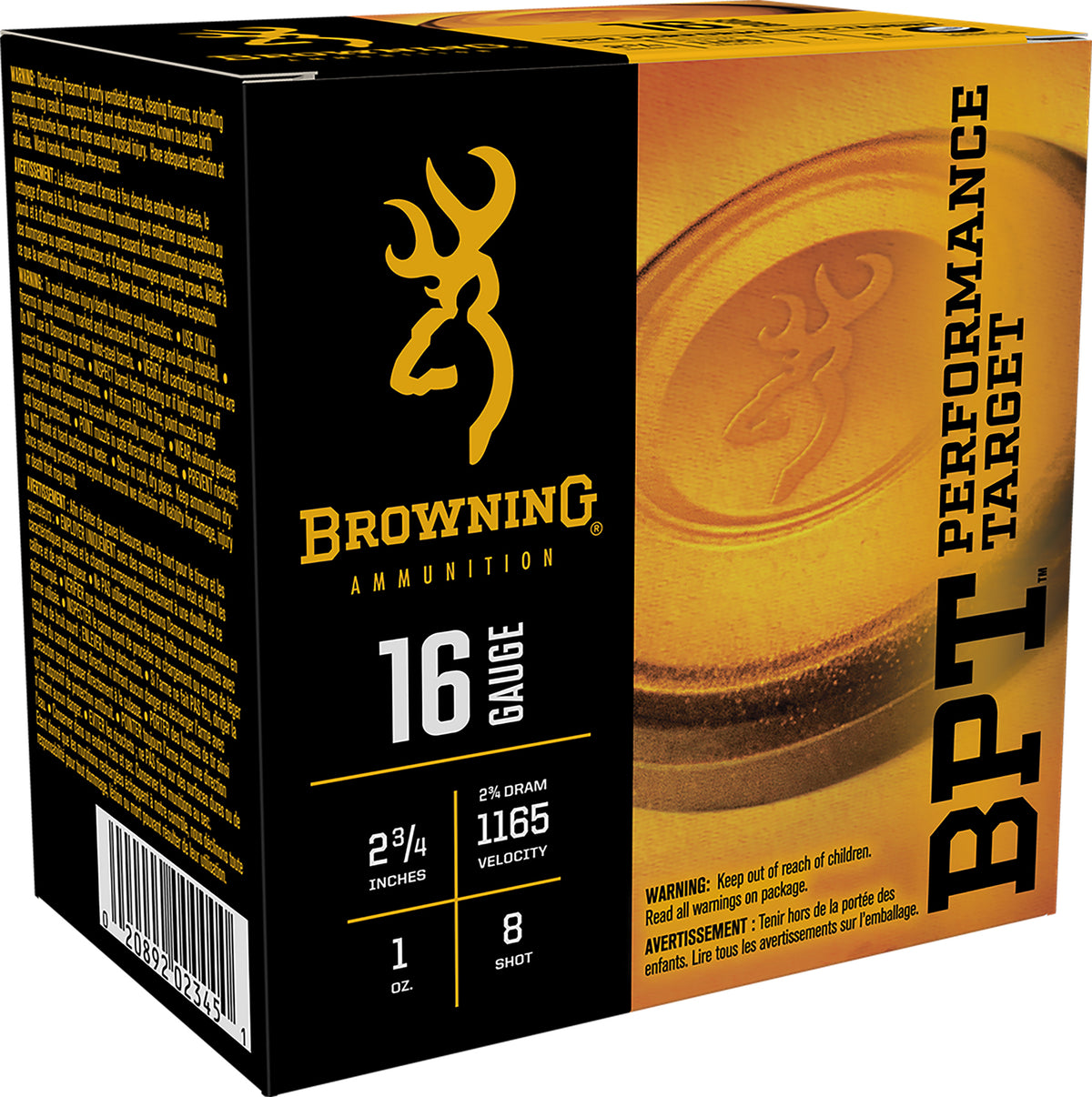 Browning 16 Gauge BPT Performance Target Performance Target #8 1 oz 2.75 in 25/Box