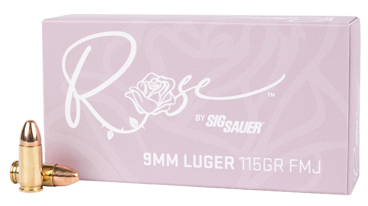 Sig Sauer 9mm Luger / Parabellum Rose Full Metal Jacket 115 Grain 50/Box