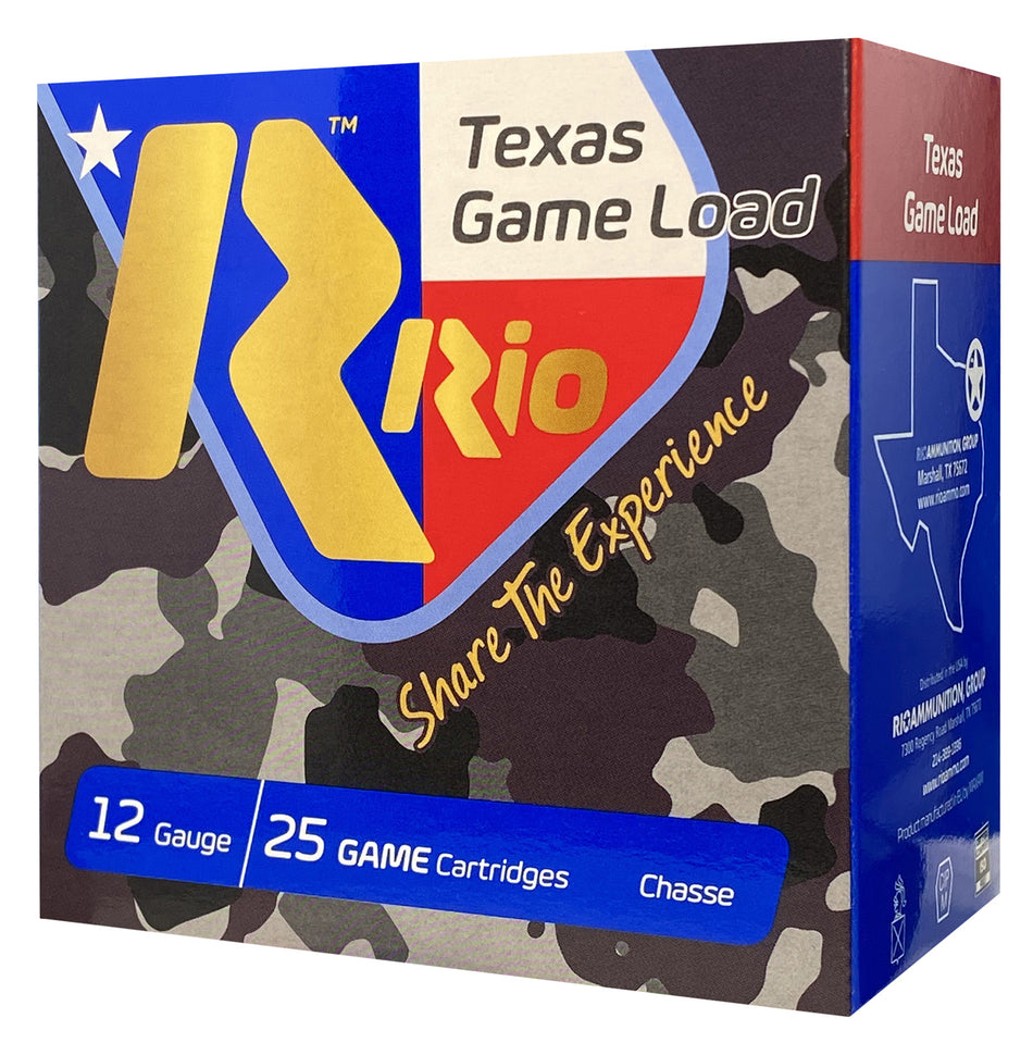Rio Ammunition 12 Gauge Game Load High Velocity #8 1-1/4 oz 2.75 in 25/Box