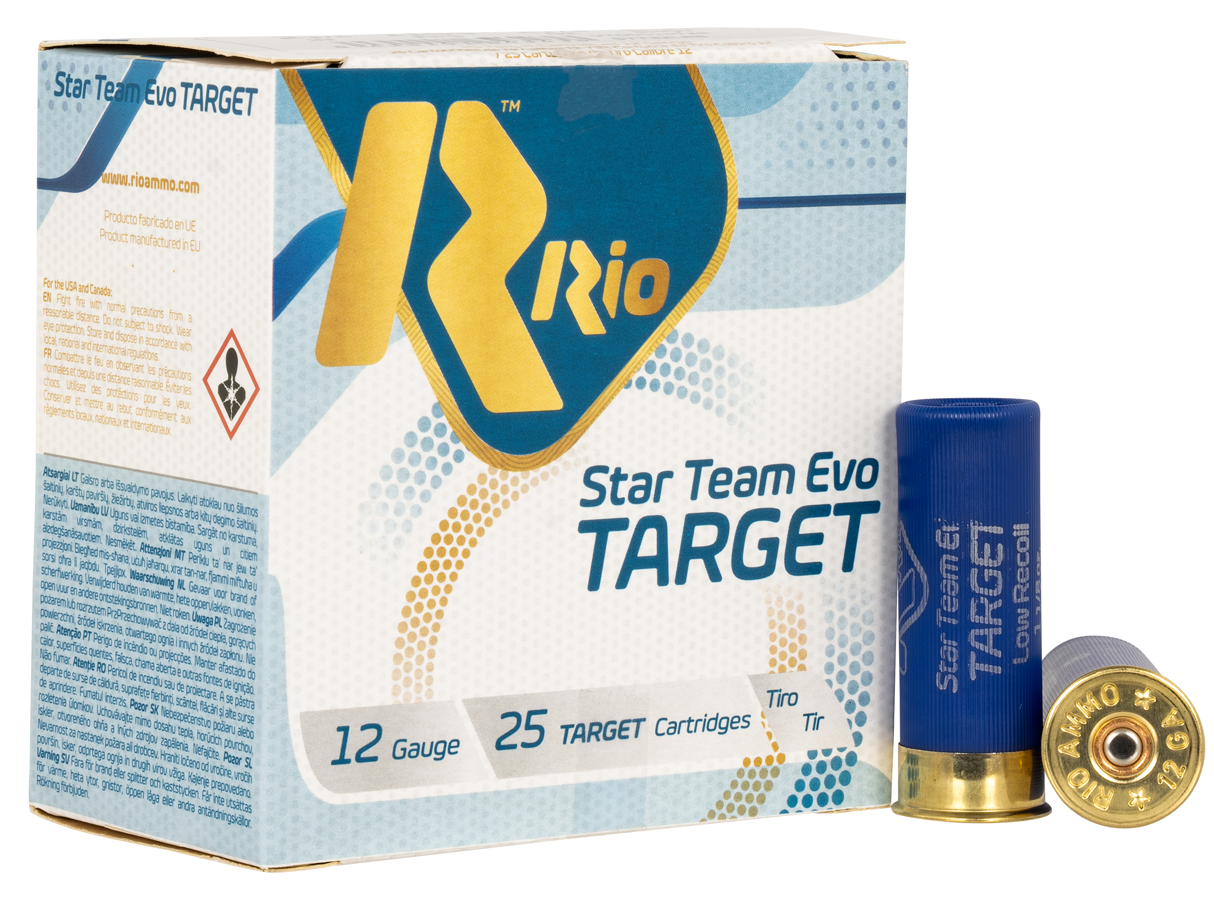 Rio Ammunition 12 Gauge Team Target #8 1-1/8 oz 2.75 in 25/Box