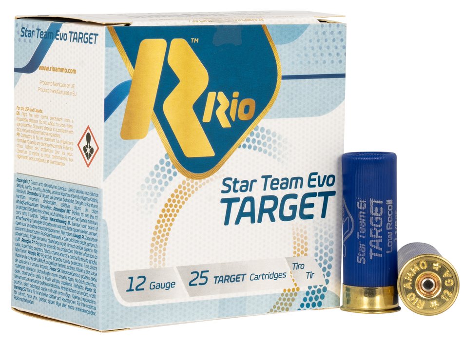 Rio Ammunition 12 Gauge Team Target #8 1-1/8 oz 2.75 in 25/Box