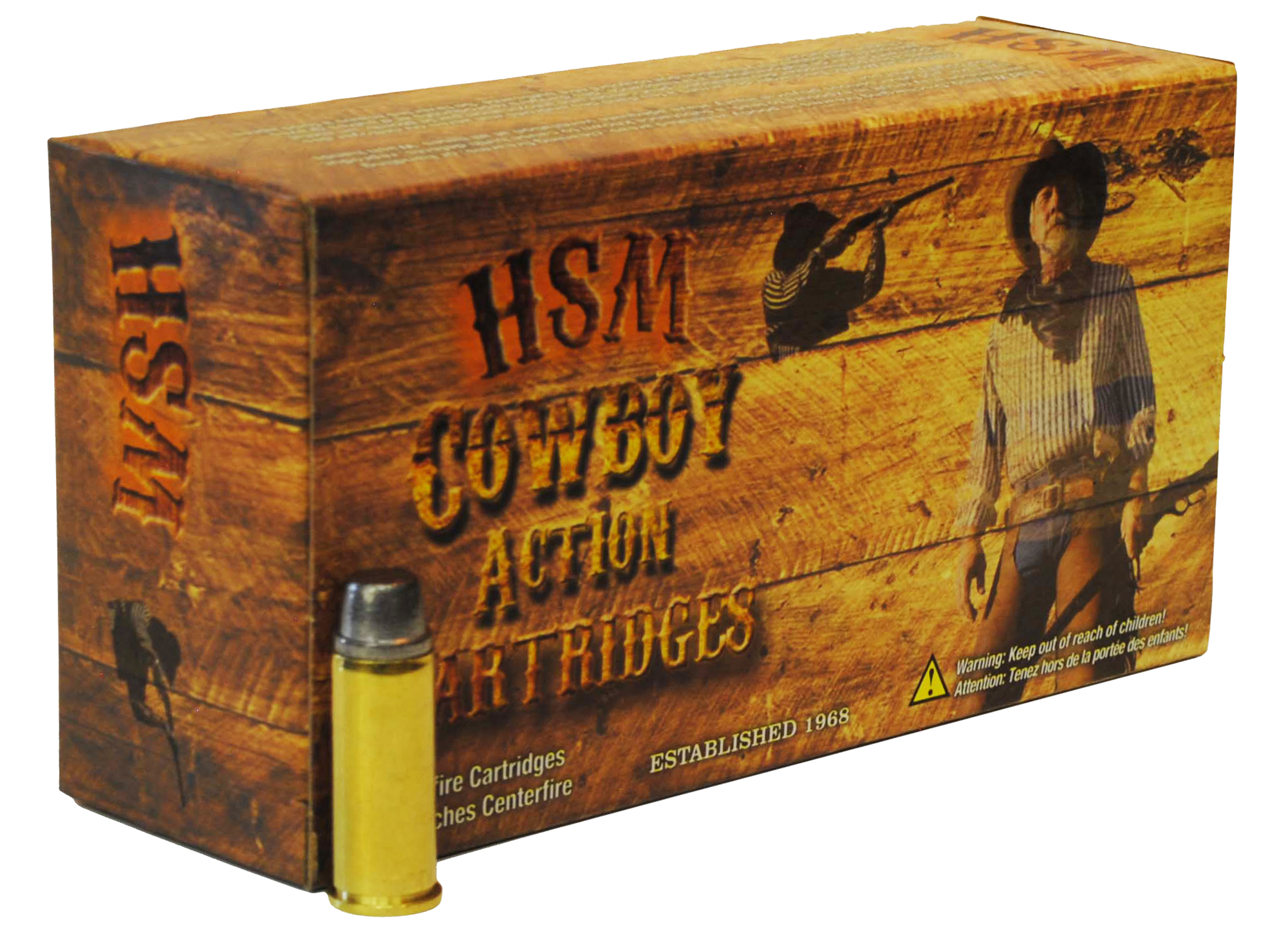 HSM .41 Remington Mag Cowboy Action LEAD Semi Wadcutter 210 Grain 50/Box