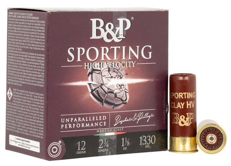 Baschieri and Pellagri 12 Gauge Competition Sporting Clay Sporting High Velocity #8 1-1/8 oz 2.75 in 25/Box