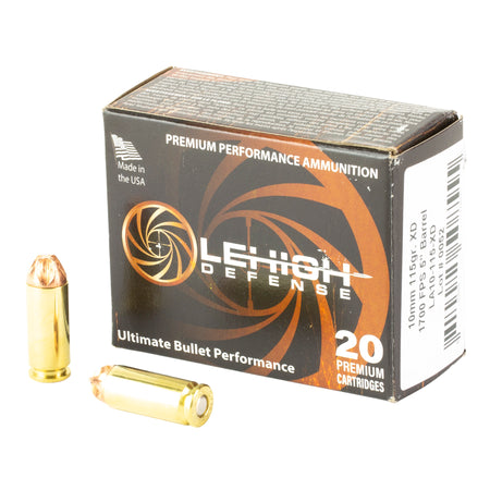 Lehigh Defense 10mm Auto Xtreme Defense Fluid Transfer Monolithic 115 Grain 20/Box