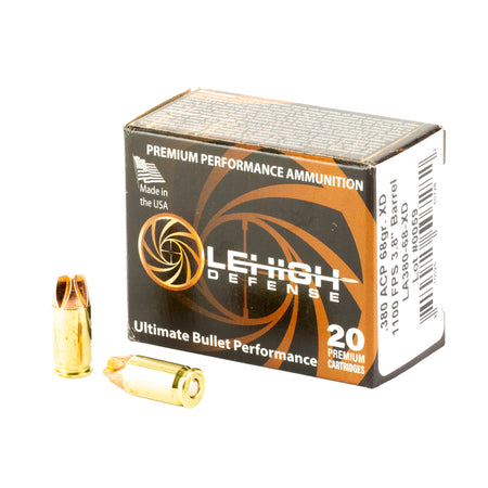 Lehigh Defense .380 ACP/Auto Xtreme Defense Fluid Transfer Monolithic 68 Grain 20/Box