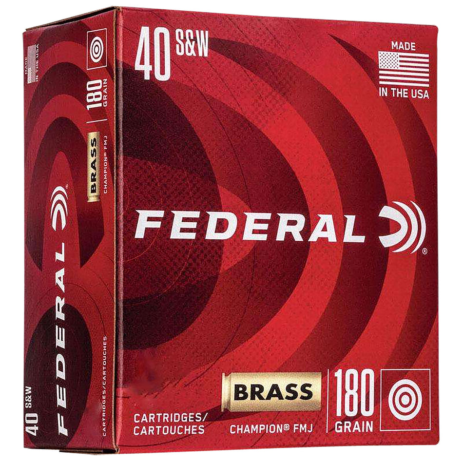 Federal .40 S&W Champion Training Full Metal Jacket 180 Grain 400/Box