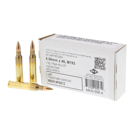 Magtech 5.56x45mm NATO MEN M193 Full Metal Jacket 56 Grain 30/Box