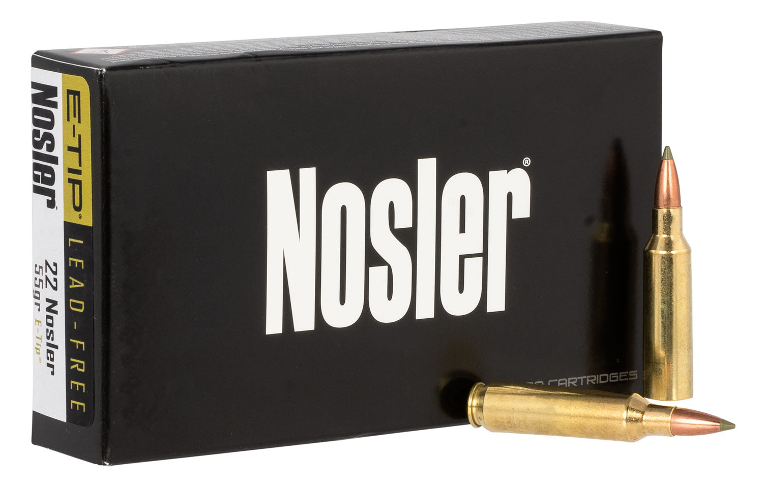 Nosler .22 Nosler Expansion Tip E-Tip Lead-Free 55 Grain 20/Box