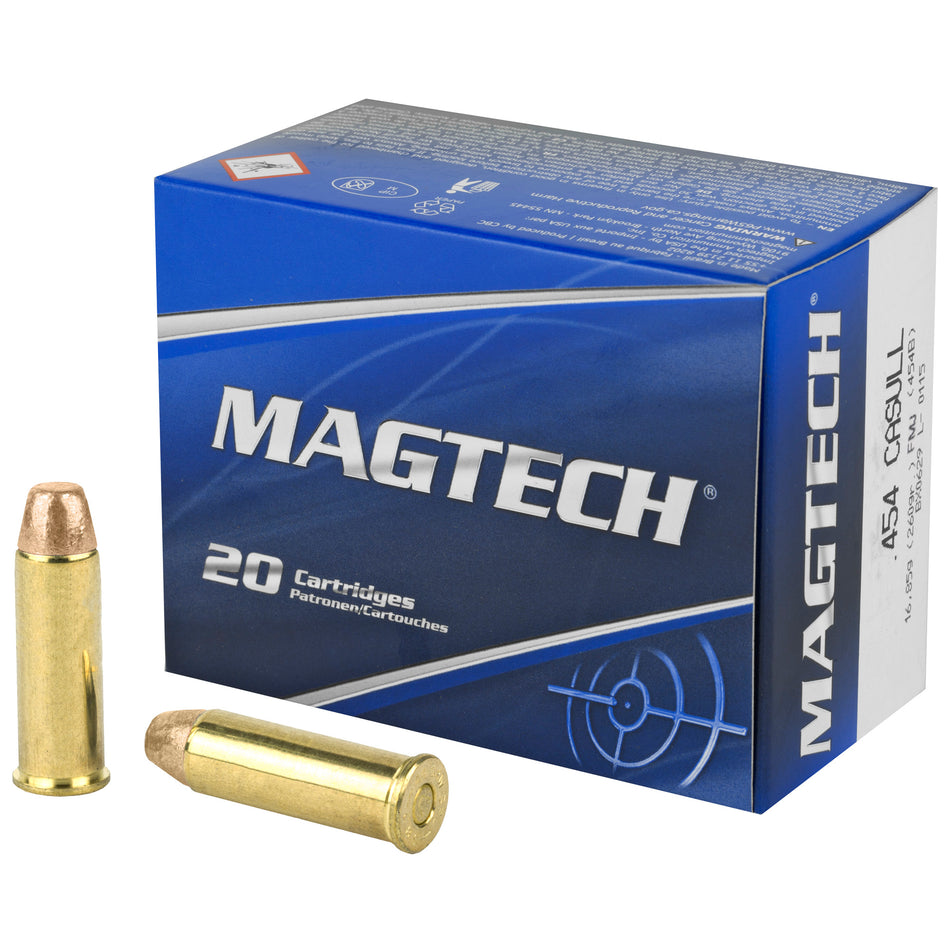 Magtech .454 Casull Range/Training Full Metal Jacket Flat Nose 260 Grain 20/Box [Item 1958]
