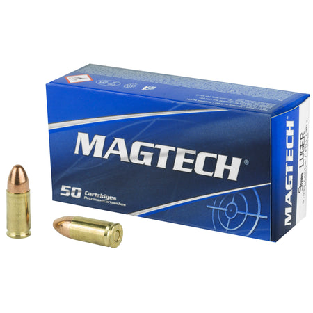 Magtech 9mm Luger / Parabellum Sport Shooting Range/Training Full Metal Jacket 124 Grain 50/Box