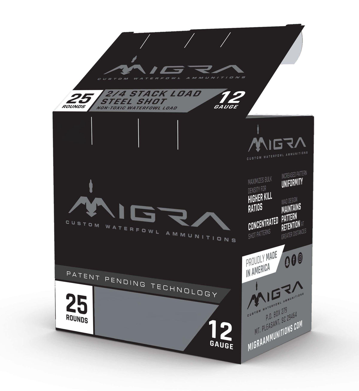 Migra 12 Gauge Staxd Combinational Hunting #4 / 6 1-1/4 oz 3 in 25/Box [Item 7139] 1430 FPS