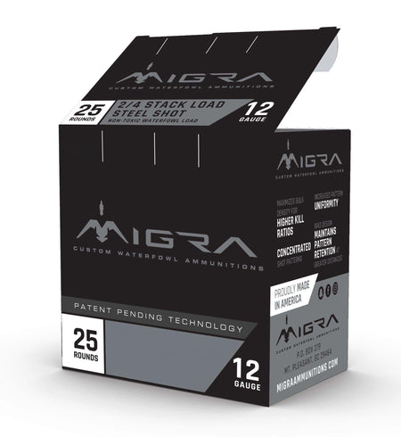 Migra 12 Gauge Staxd Combinational Hunting #4 / 6 1-1/4 oz 3 in 25/Box [Item 7139] 1430 FPS