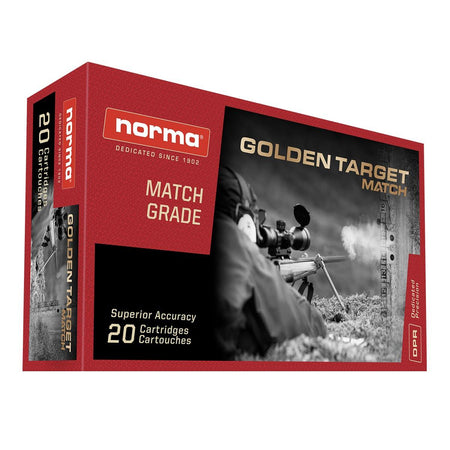 Norma .308 Win / 7.62x51mm Golden Target Match Boat Tail Hollow Point 175 Grain 20/Box