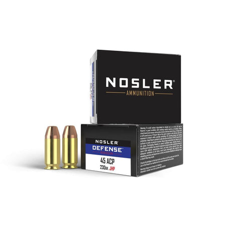 Nosler .45 ACP/Auto Defense Bonded Performance Jacketed Hollow Point 230 Grain 20/Box