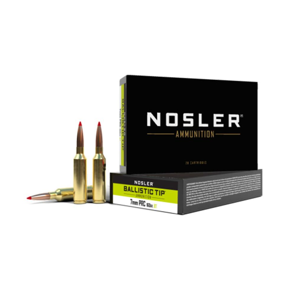 Nosler 7mm PRC  Ballistic Tip 160 Grain 20/Box