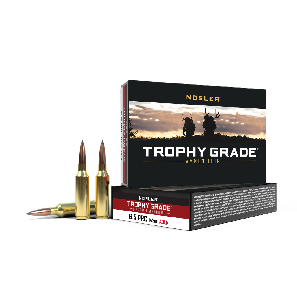 Nosler 6.5 PRC Trophy Grade Nosler Spitzer AccuBond Long Range 142 Grain 20/Box