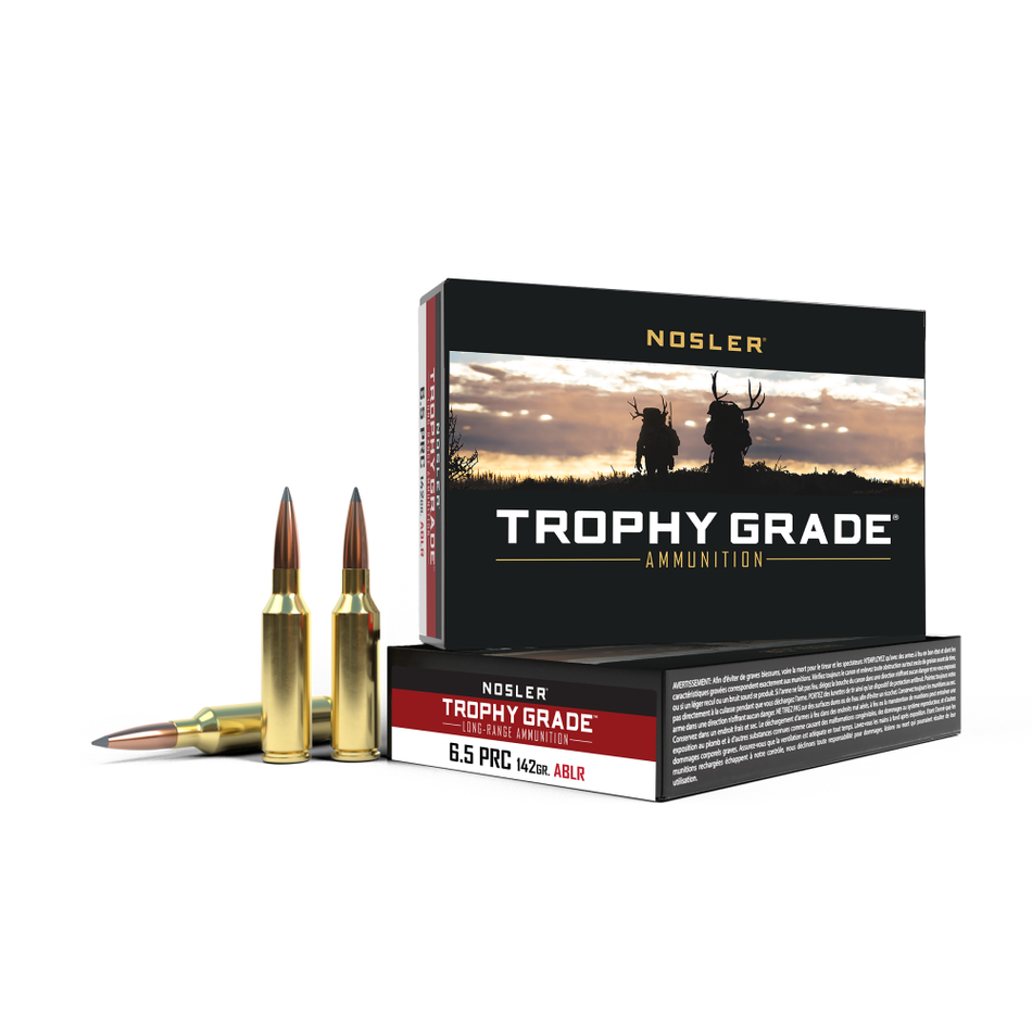 Nosler 6.5 PRC Trophy Grade Nosler Spitzer AccuBond Long Range 142 Grain 20/Box