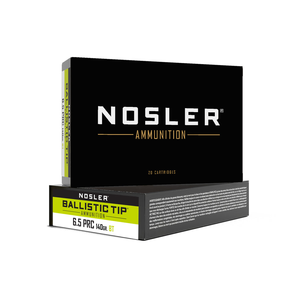 Nosler 6.5 PRC Ballistic Tip Spitzer Boat Tail 140 Grain 20/Box