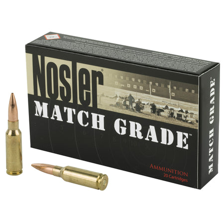 Nosler 6.5mm Grendel Custom Competition Match Grade Hollow Point Boat Tail 123 Grain 20/Box