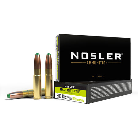 Nosler .300 AAC Blackout Suppressor Ready Ballistic Tip 220 Grain 20/Box