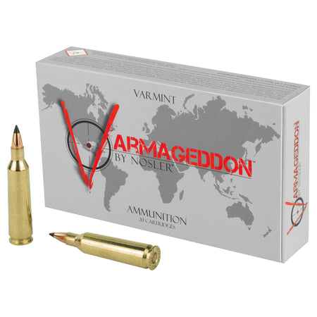Nosler .22-250 Remington Varmageddon Flat Base Tipped 55 Grain 20/Box