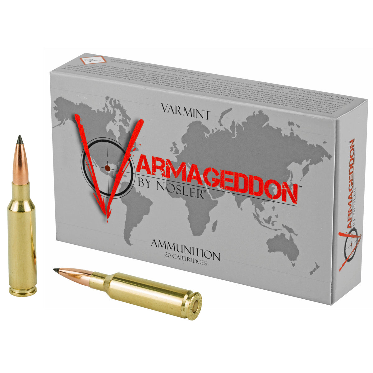 Nosler 6.5mm Creedmoor Varmageddon Flat Base Tipped 90 Grain 20/Box