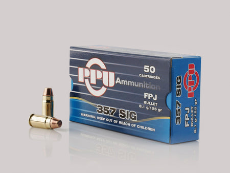Prvi Partizan .357 Sig Handgun Flat Point Jacketed 125 Grain 50/Box [Item 1273]