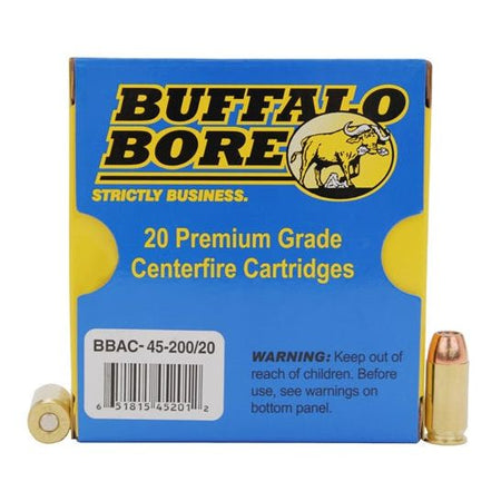 Buffalo Bore .45 ACP/Auto Personal Defense Jacketed Hollow Point 200 Grain 20/Box