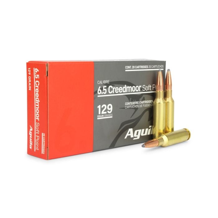 Aguila 6.5mm Creedmoor InterLock Boat Tail Soft Point 129 Grain 20/Box