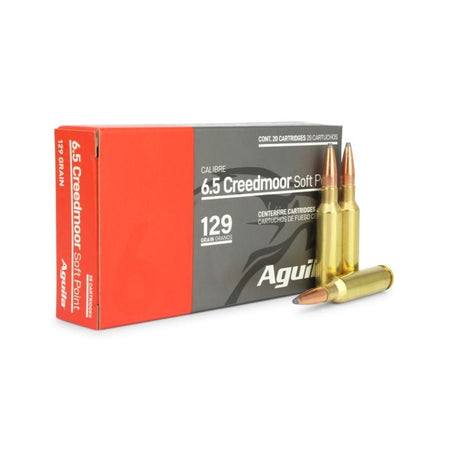 Aguila 6.5mm Creedmoor InterLock Boat Tail Soft Point 129 Grain 20/Box