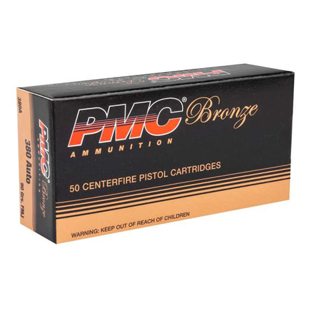 PMC .380 ACP/Auto Bronze Full Metal Jacket 90 Grain 50/Box