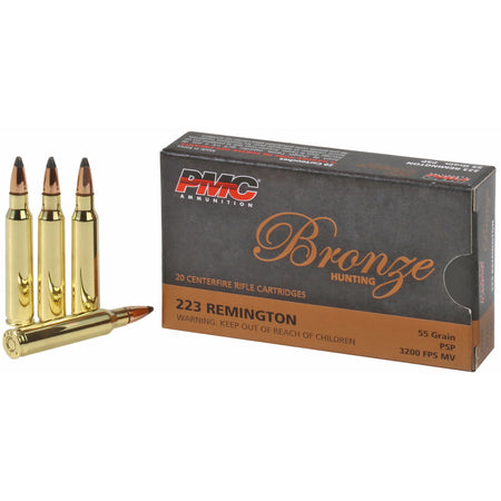PMC .223 Remington Bronze Pointed Soft Point 55 Grain 20/Box