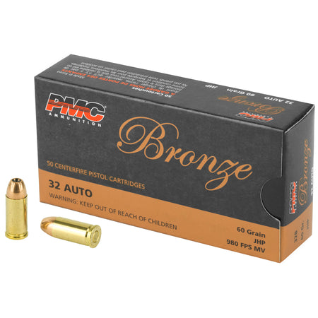 PMC .32 ACP Bronze Jacketed Hollow Point 60 Grain 50/Box