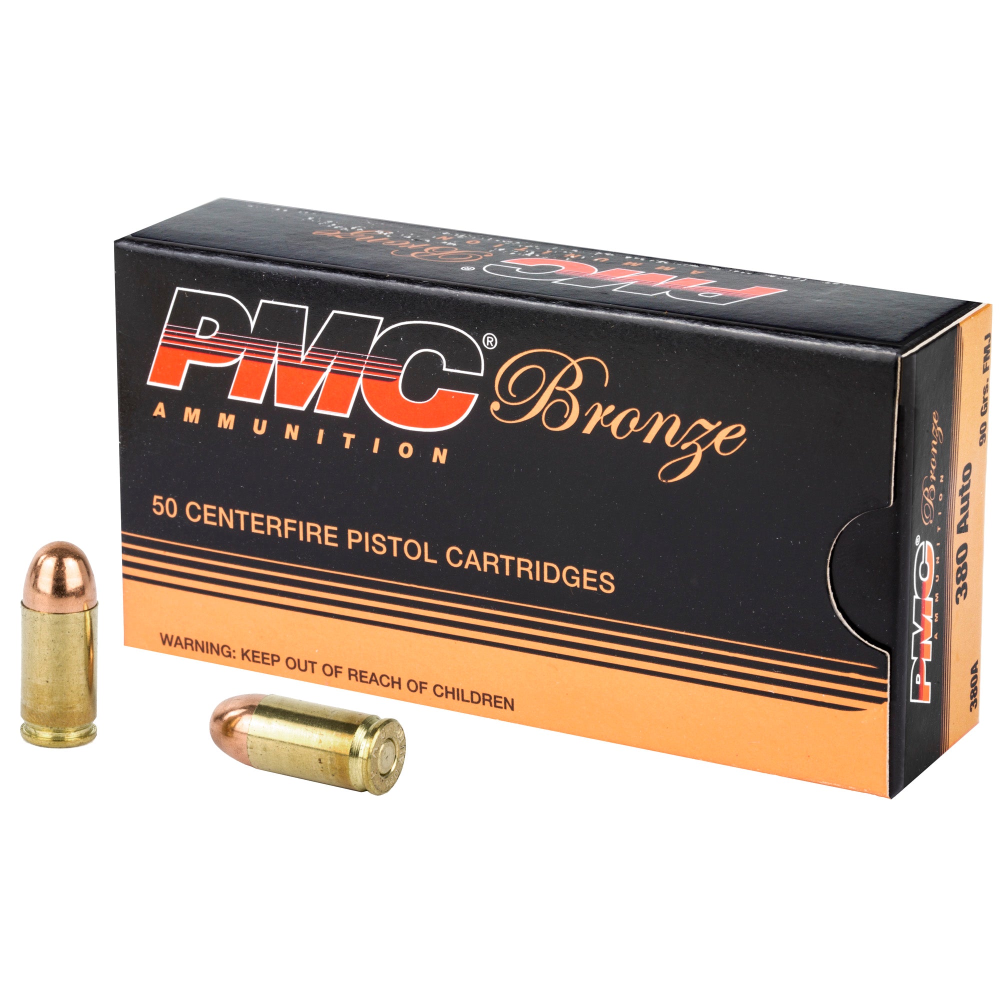 PMC .380 ACP/Auto Bronze Full Metal Jacket 90 Grain 50/Box