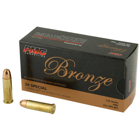 PMC 38G Bronze 38 Special 132 gr (FMJ) 50 Per Box - 1000/Case