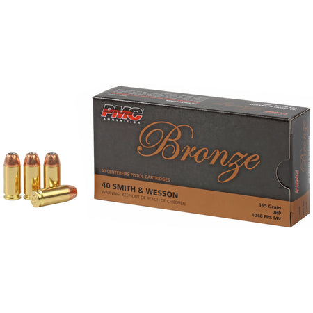 PMC .40 S&W Bronze Jacketed Hollow Point 165 Grain 50/Box