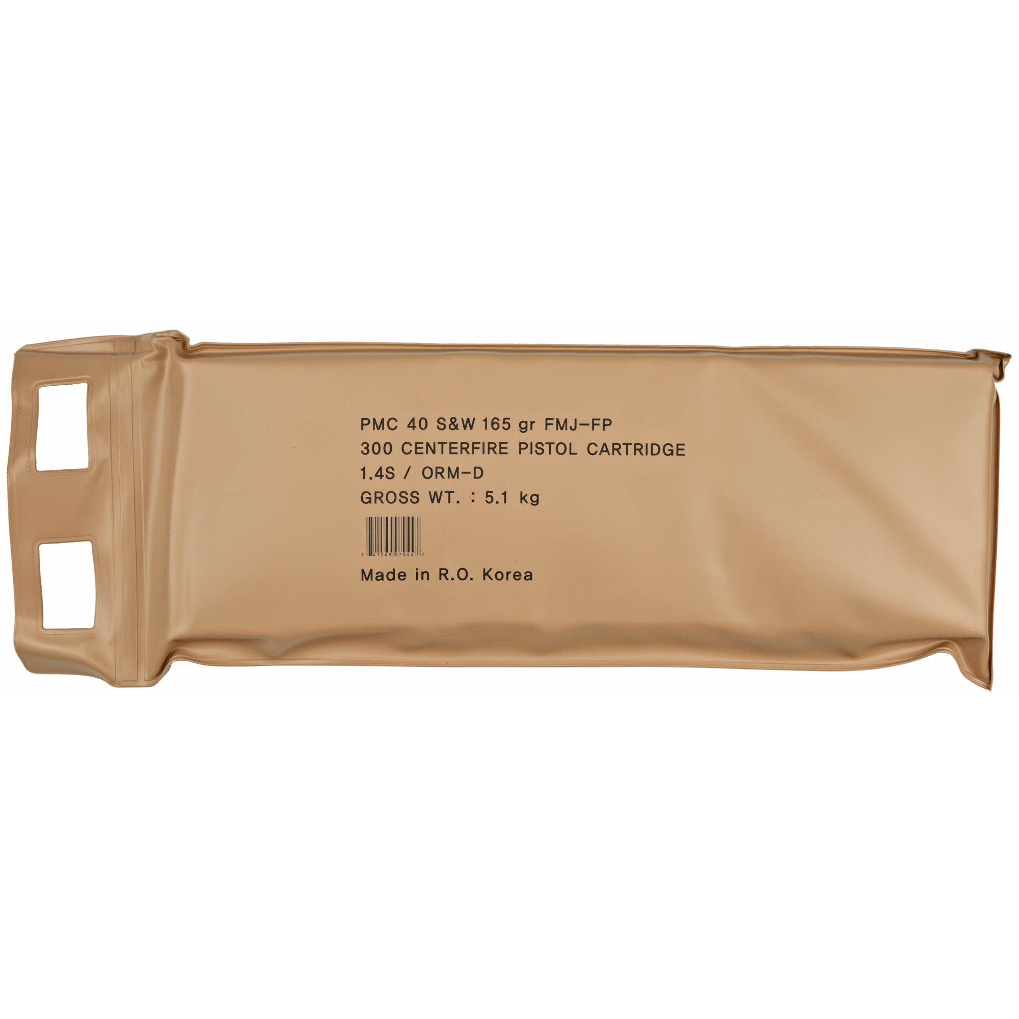 PMC .40 S&W Bronze Battle Pack Full Metal Jacket Flat Point 165 Grain 300/Box