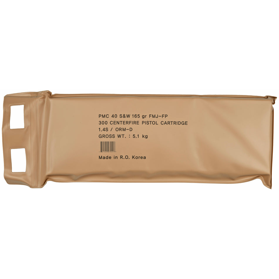 PMC .40 S&W Bronze Battle Pack Full Metal Jacket Flat Point 165 Grain 300/Box