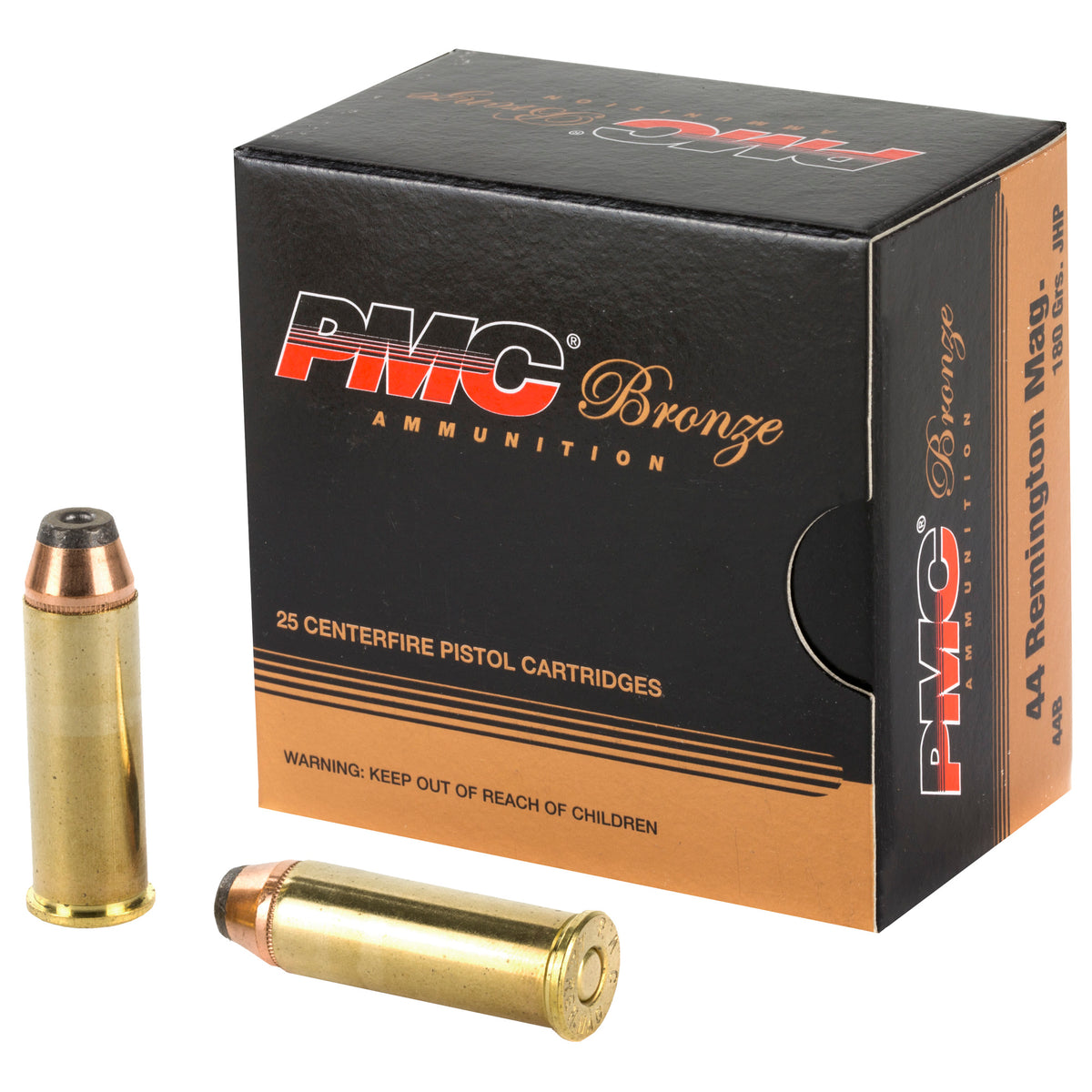 PMC 44B Bronze 44 Rem Mag 180 gr JHP 25 Per Box - 400/Case