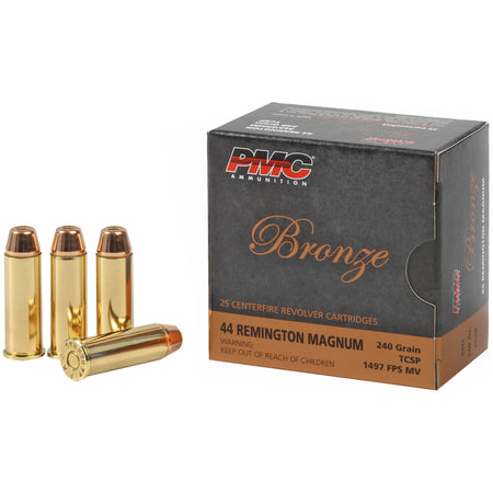 PMC 44D Bronze 44 Rem Mag 240 gr Truncated Cone Soft Point (TCSP)