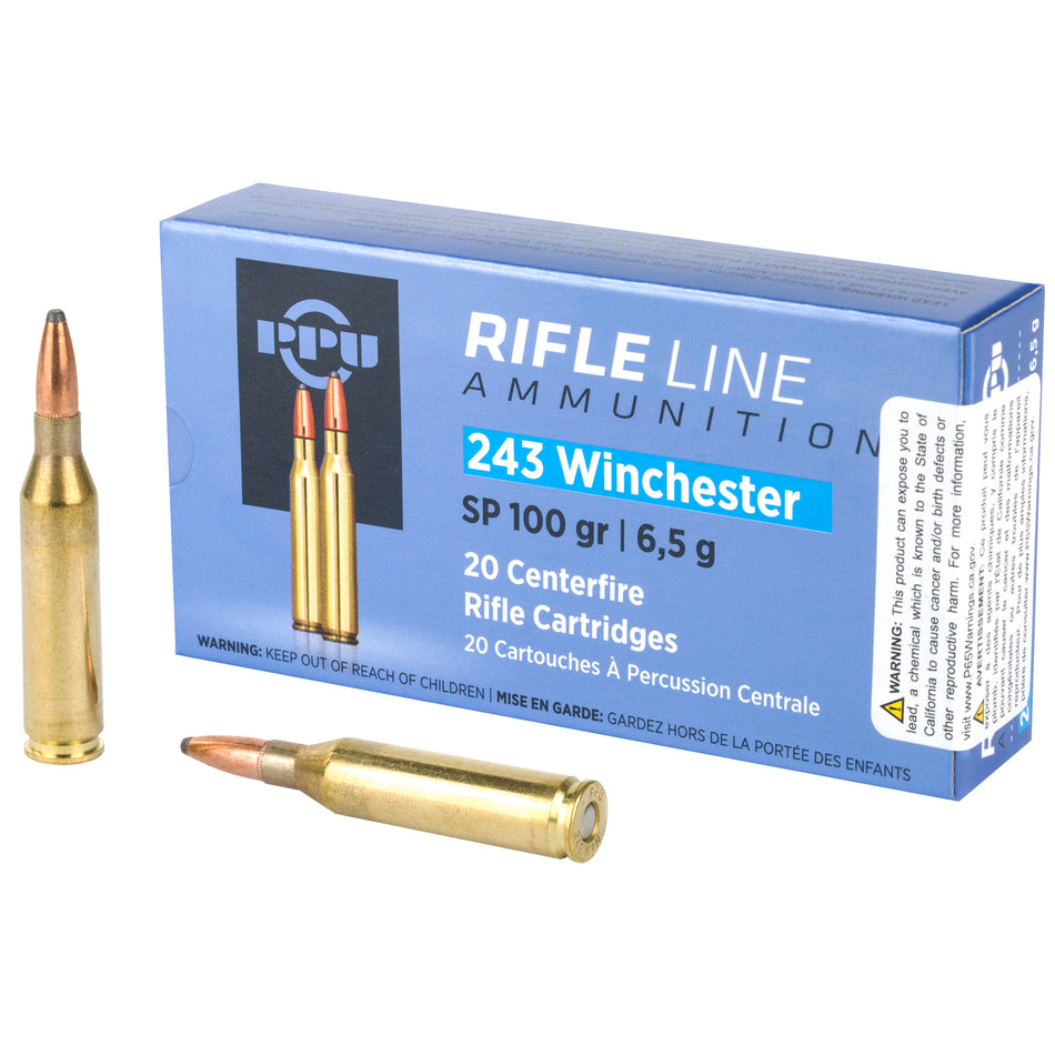 Prvi Partizan PP2432 Soft Point 100 Grain .243 Winchester 2960 fps 20 Per Box – 200/Case