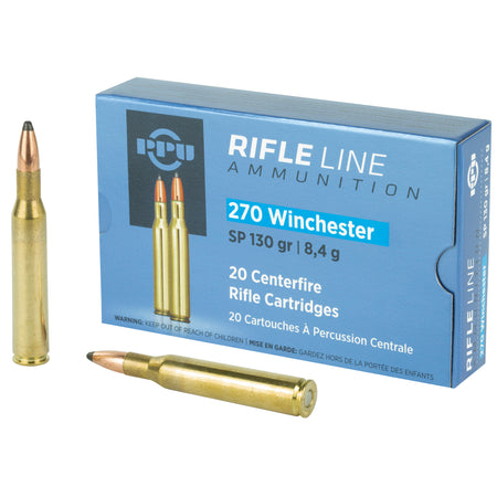 Prvi Partizan .270 Winchester Rifle Soft Point 130 Grain 20/Box