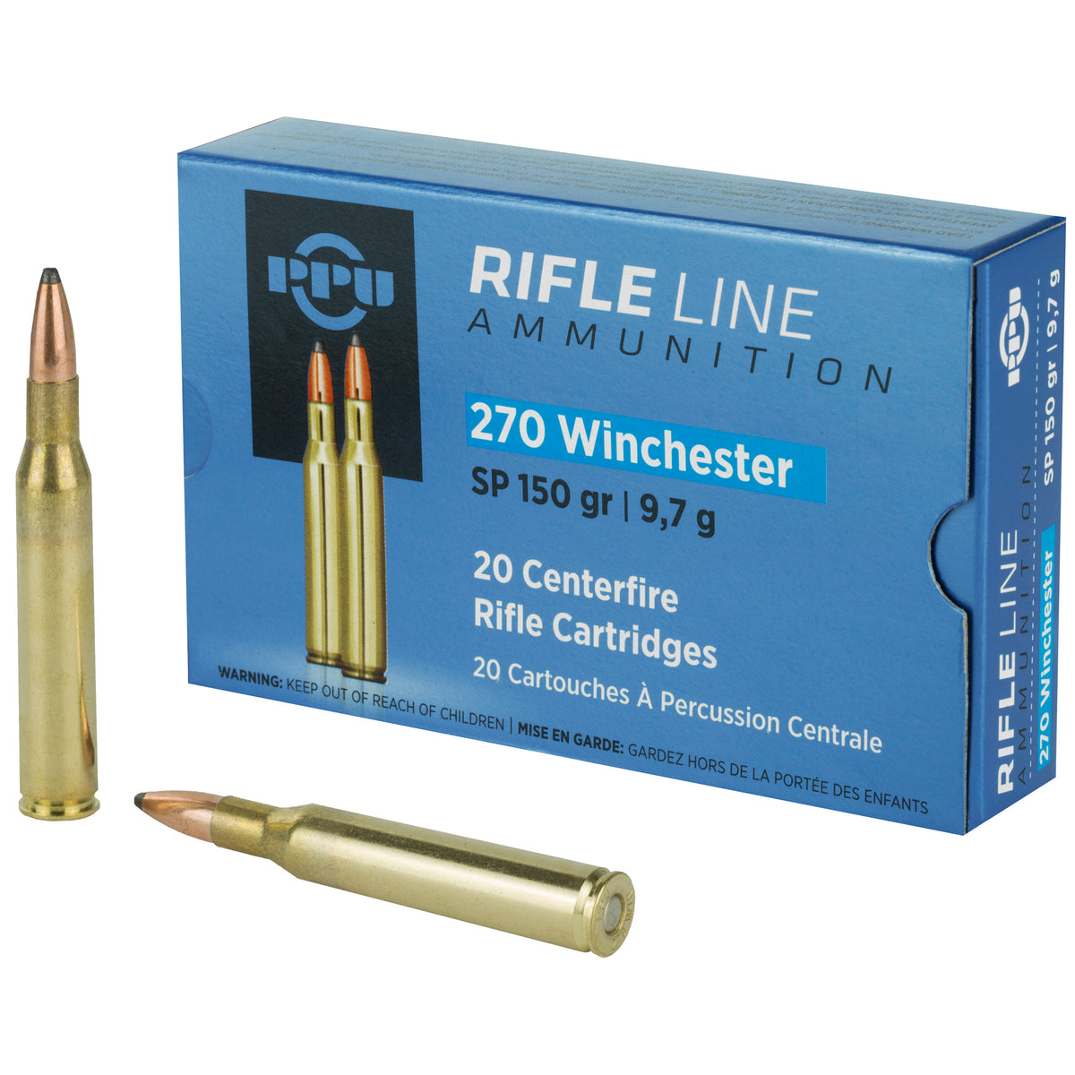 Prvi Partizan PP2702 Soft Point 150 Grain .270 Winchester 2850 fps