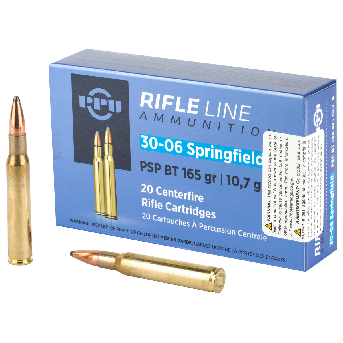 Prvi Partizan .30-06 Springfield Standard Rifle Pointed Soft Point 165 Grain 20/Box