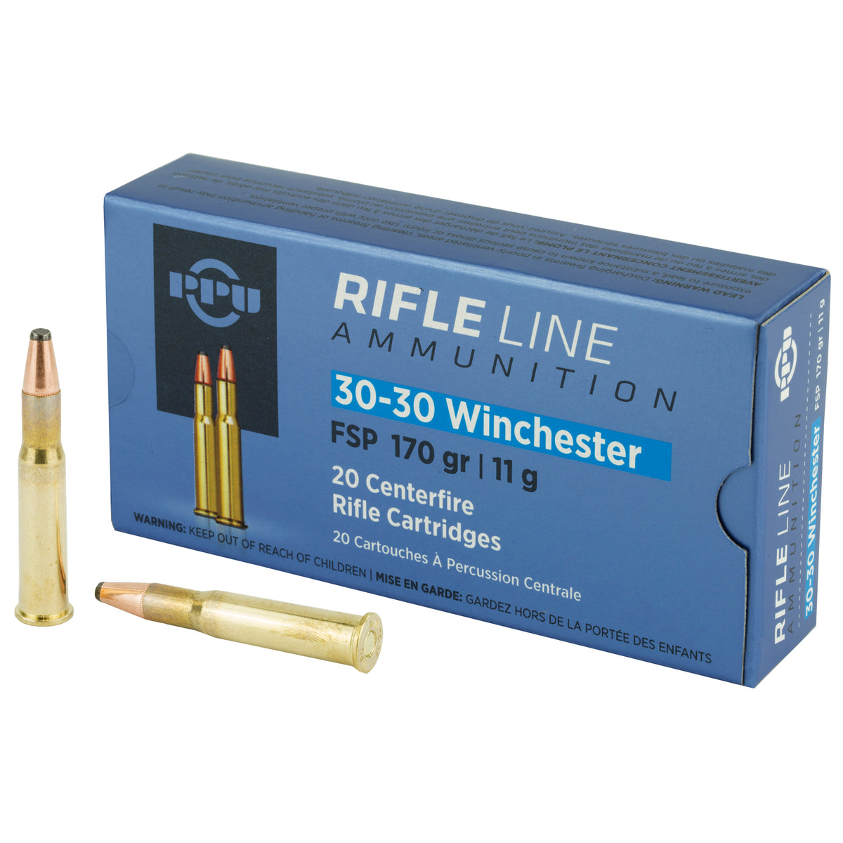 Prvi Partizan .30-30 Winchester Standard Rifle Flat Soft Point 170 Grain 20/Box