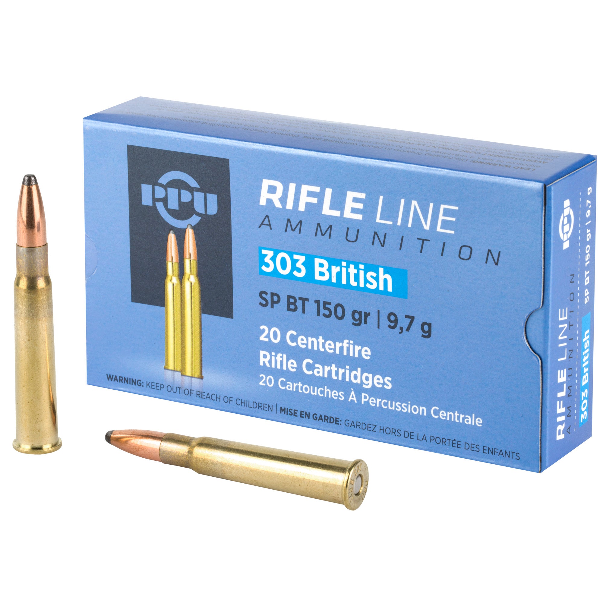Prvi Partizan .303 British Rifle Soft Point Boat Tail 150 Grain 20/Box