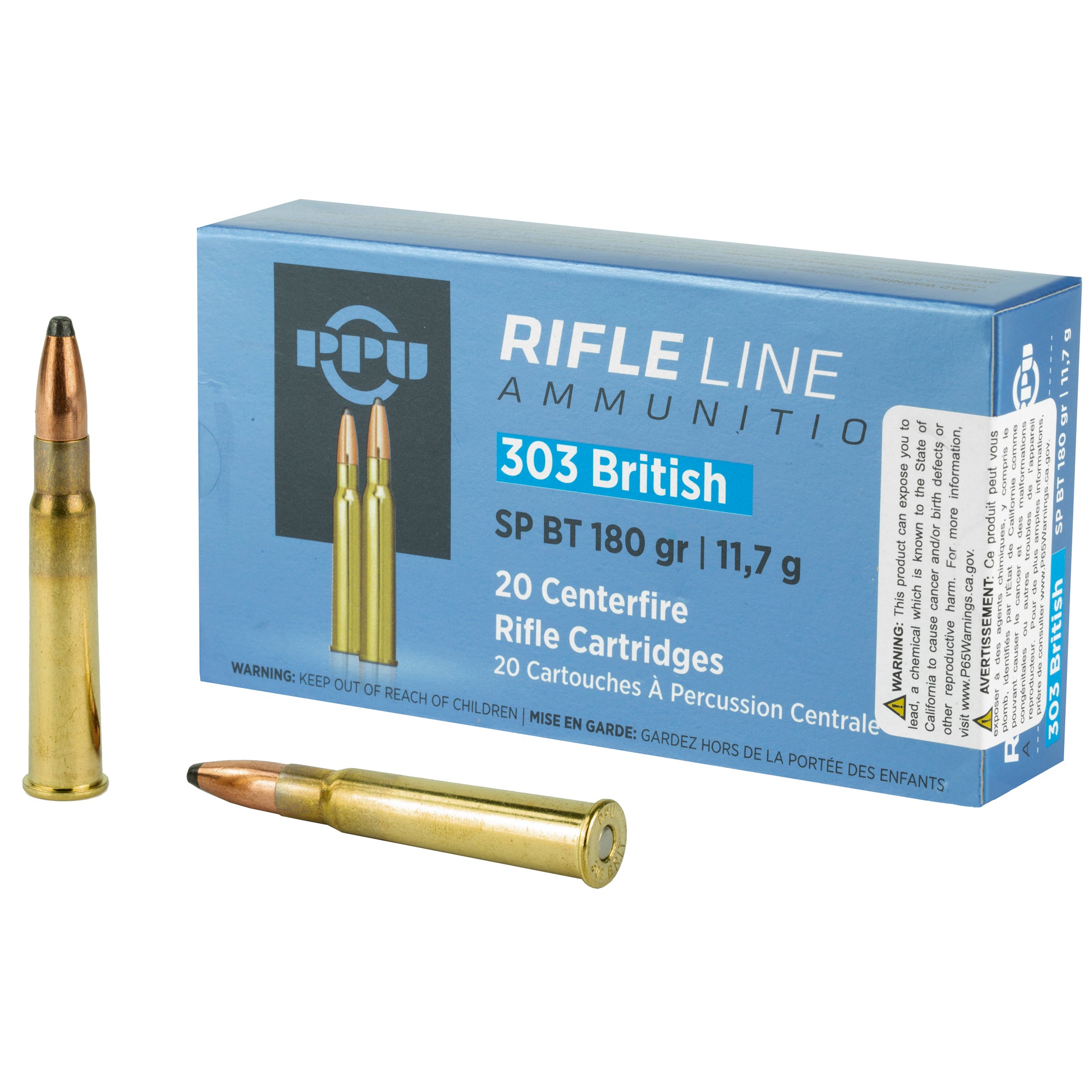 Prvi Partizan .303 British Rifle Soft Point Boat Tail 180 Grain 20/Box