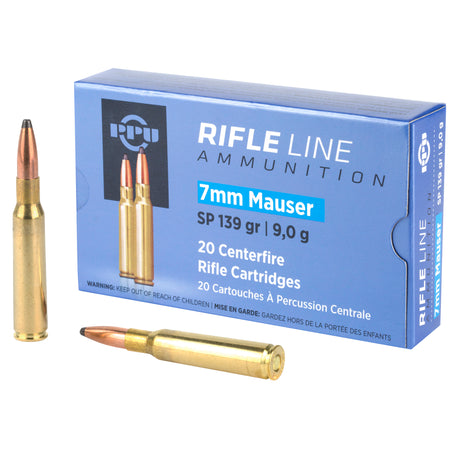 Prvi Partizan 7mm Mauser Metric Rifle Soft Point 139 Grain 20/Box [Item 2123]