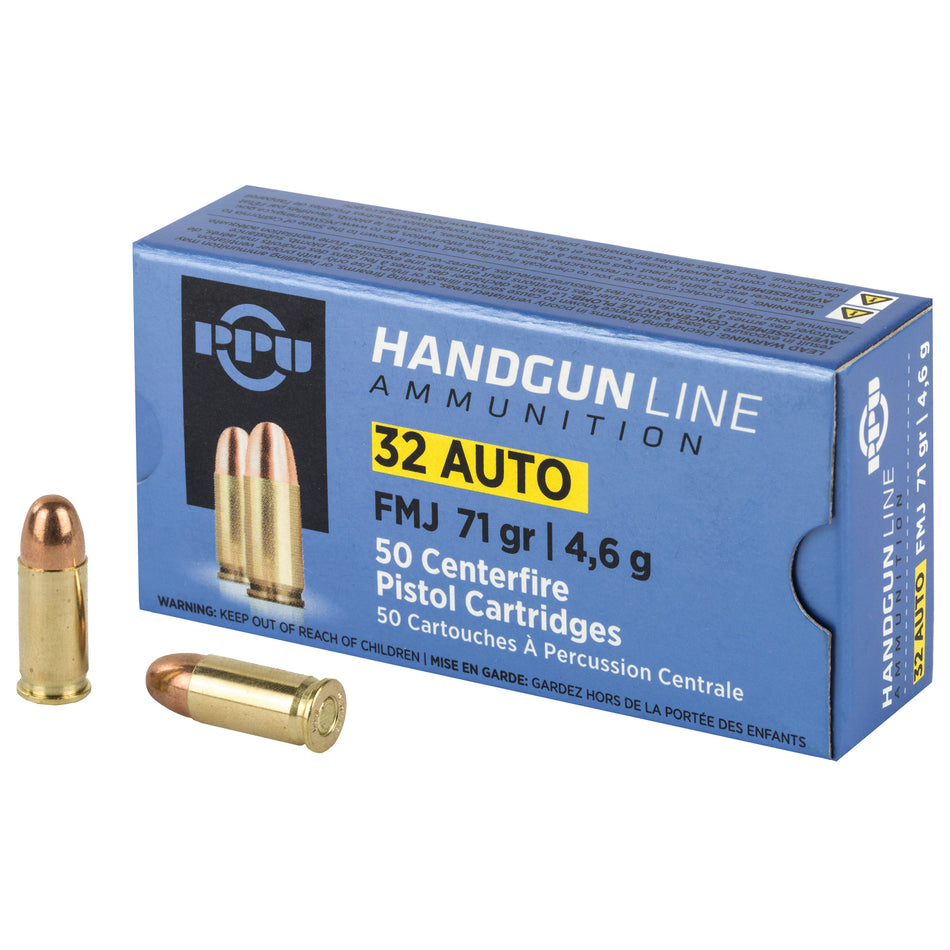 Prvi Partizan .32 ACP Handgun Full Metal Jacket 71 Grain 50/Box